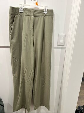 Dynamite Olive-Tone High Waist Wide Leg Trousers